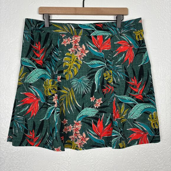RipSkirt Hawaii Tropical Print Wrap Skirt with Pockets Length 2 Size XL - Picture 2 of 4